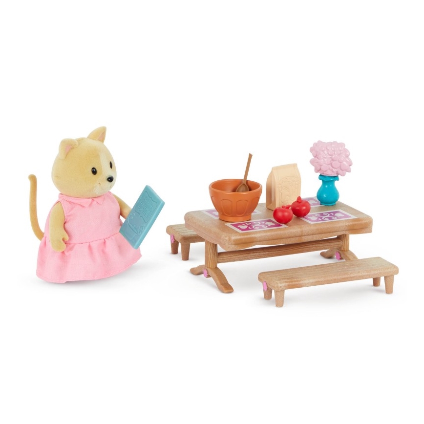 Li'l Woodzeez - Set de juguetes de muebles para dormitorio y comedor