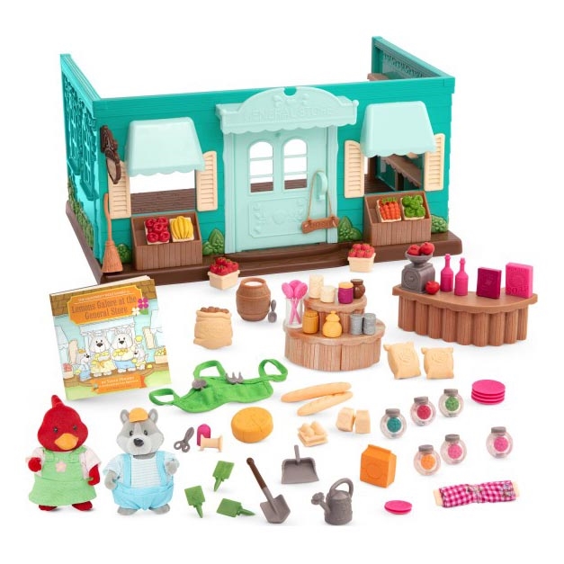 Li'l Woodzeez - Set de juguetes de tienda de comestibles