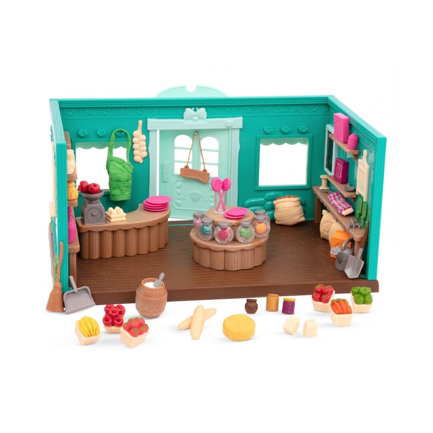 Li'l Woodzeez - Set de juguetes de tienda de comestibles