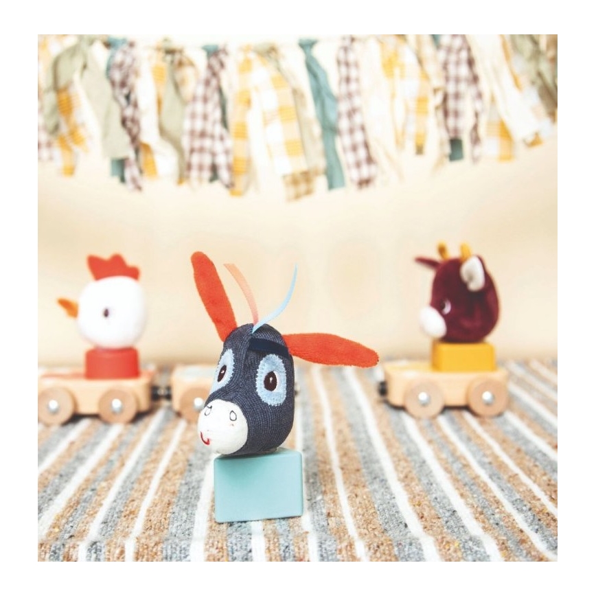 Lilliputiens - Coches de madera con animales Granja