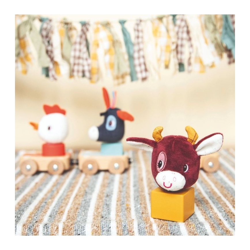 Lilliputiens - Coches de madera con animales Granja