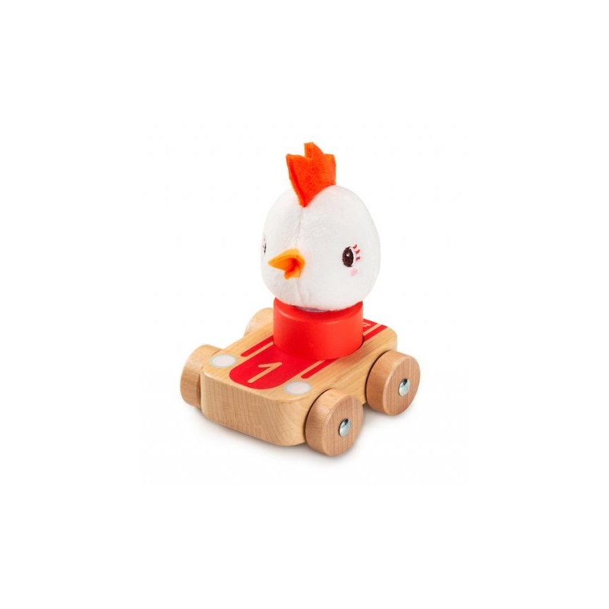 Lilliputiens - Coches de madera con animales Granja