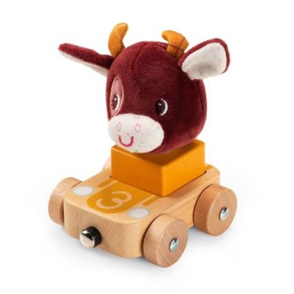 Lilliputiens - Coches de madera con animales Granja