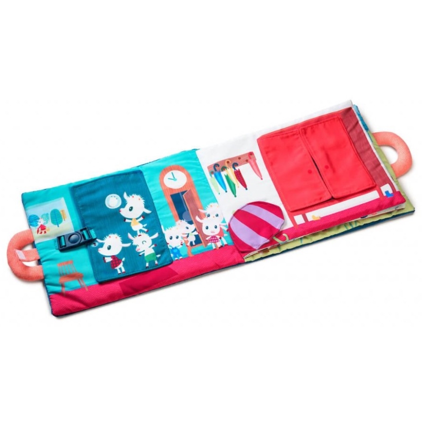 Lilliputiens - Libro textil infantil Cabras traviesas
