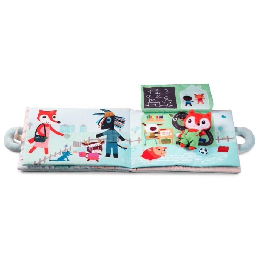 Lilliputiens - Libro textil Zorra buenos días Alice