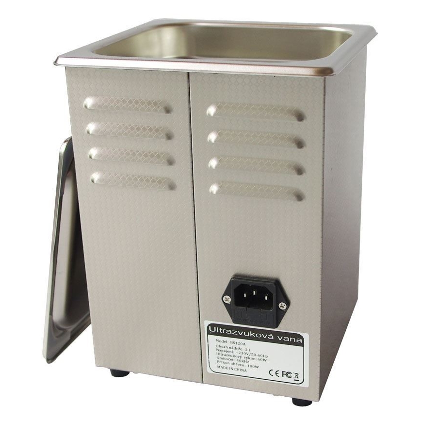 Limpiador ultrasónico con calefacción 160W/230V 2 l