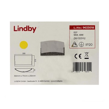 Lindby - Aplique KARLA 2xE27/40W/230V