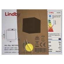 Lindby - Aplique LED QUASO LED/4W/230V concreto