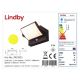 Lindby - Aplique solar LED con sensor SHERIN LED/3,7W/3,7V IP54