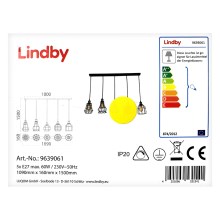 Lindby - Lámpara colgante ALBERTA 5xE27/60W/230V