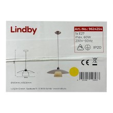 Lindby - Lámpara colgante DOLORES 1xE27/60W/230V