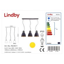 Lindby - Lámpara colgante IBU 3xE27/60W/230V