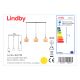 Lindby - Lámpara colgante regulable SOFIAN 3xE27/60W/230V