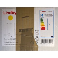 Lindby - Lámpara colgante WATAN 4xE14/28W/230V