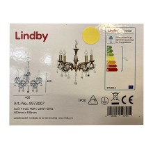 Lindby - Lámpara de araña con cadena KORA 5xE14/40W/230V