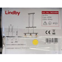 Lindby - Lámpara de araña en cadena DELIRA 3xE14/4W/230V
