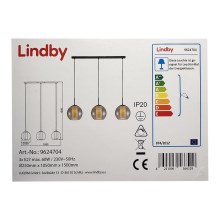 Lindby - Lámpara de araña en cadena YELA 3xE27/60W/230V