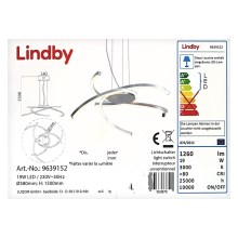 Lindby - Lámpara de araña LED regulable KATRIS LED/19W/230V