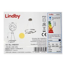 Lindby - Lámpara de araña LED regulable SMART VERIO LED/27W/230V 3000/4000/6000K + control remoto