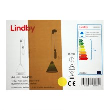 Lindby - Lámpara de araña suspendida ALECKS 1xE27/60W/230V