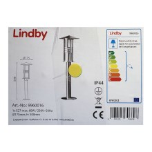 Lindby - Lámpara de exterior ERINA 1xE27/60W/230V IP44