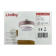 Lindby - Lámpara de techo MELIA 3xE27/60W/230V