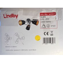 Lindby - Lámpara de techo SINDRI 3xE14/25W/230V
