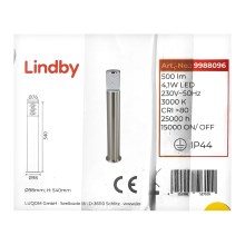 Lindby - Lámpara LED de exterior BELEN LED/4,1W/230V IP44