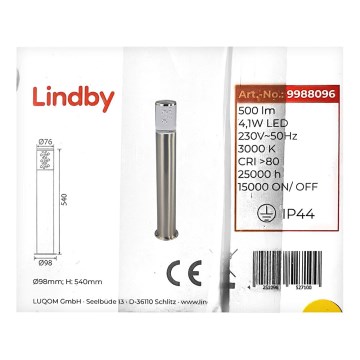 Lindby - Lámpara LED de exterior BELEN LED/4,1W/230V IP44