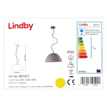 Lindby - LED RGBW Lámpara colgante regulable CAROLLE 1xE27/10W/230V Wi-Fi Tuya
