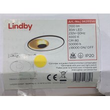 Lindby - Plafón LED regulable FEIVAL LED/36W/230V