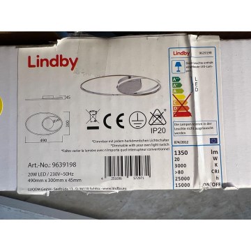 Lindby - Plafón LED regulable XENIAS LED/20W/230V