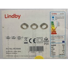 Lindby - SET 3x Lámpara empotrable LED ANDREJ LED/4W/230V