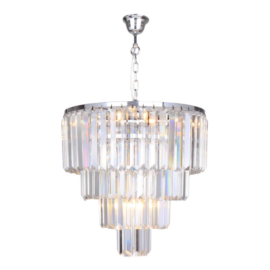 Línea Zuma - Lámpara de araña de cristal en una cadena 5xE14/40W/230V