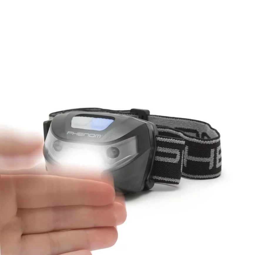 Linterna frontal LED con sensor LED/Li-ion 1200mAh IP54