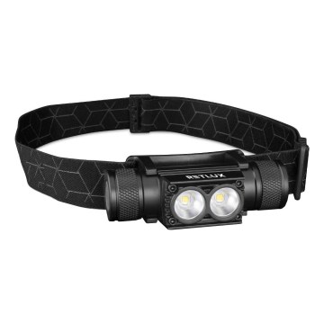 Linterna frontal LED de aluminio recargable y regulable LED/2600 mAh IP65