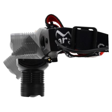 Linterna frontal LED LED/3W/3xAAA IP44 negro/rojo