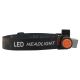 Linterna frontal LED recargable LED/1200mAh negro/rojo