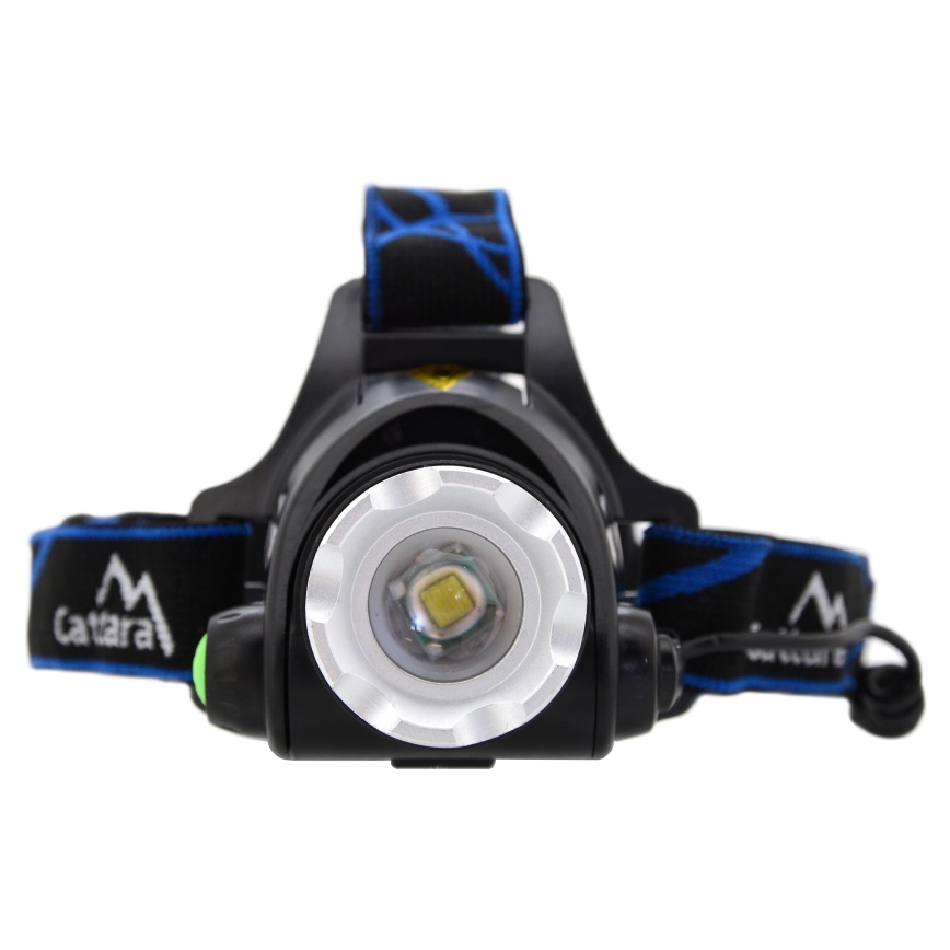 Linterna frontal LED recargable LED/6W/7,4V IP44 negro/azul