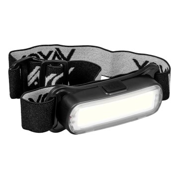 Linterna frontal LED recargable regulable LED/5V IPX4 300 brillante 1200 mAh