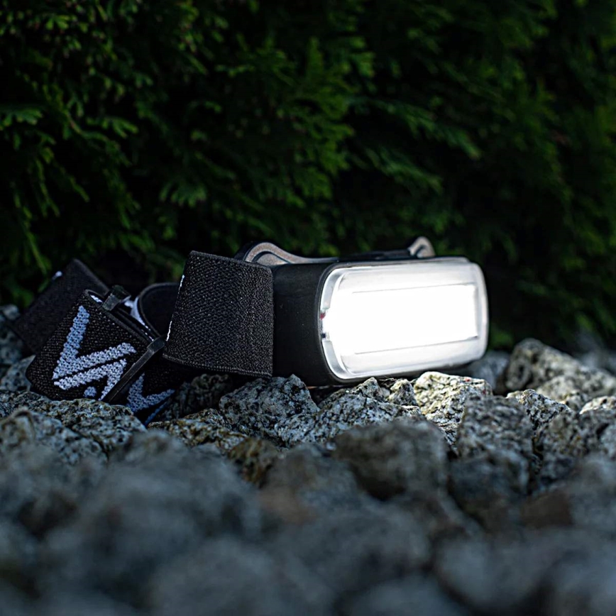 Linterna frontal LED recargable regulable LED/5V IPX4 300 brillante 1200 mAh