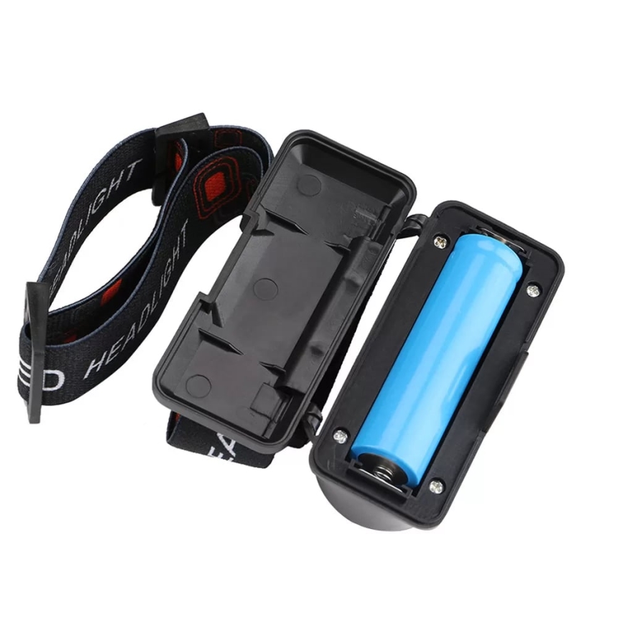 Linterna frontal LED recargable y regulable 2xLED/5V IP44 210 brillante 2000 mAh