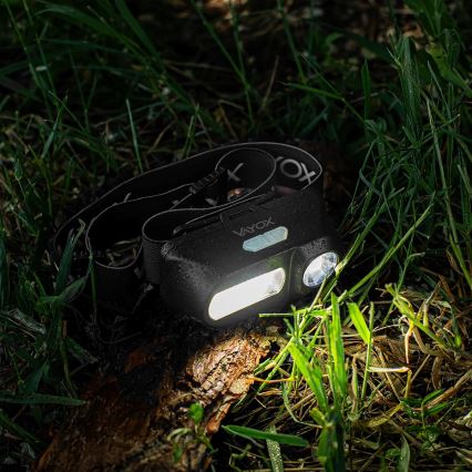 Linterna frontal LED recargable y regulable 2xLED/5V IPX4 250 brillante 2000 mAh