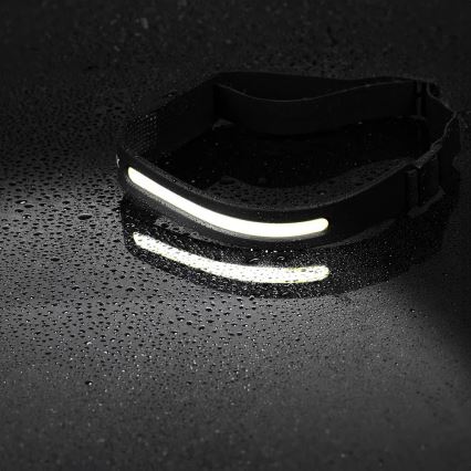 Linterna frontal LED recargable y regulable con sensor 2xLED/5V IP44 350 brillante 1200 mAh
