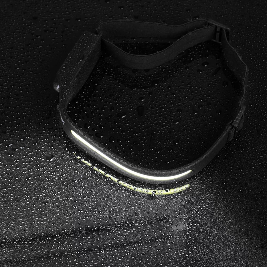 Linterna frontal LED recargable y regulable con sensor 2xLED/5V IP44 350 brillante 1200 mAh