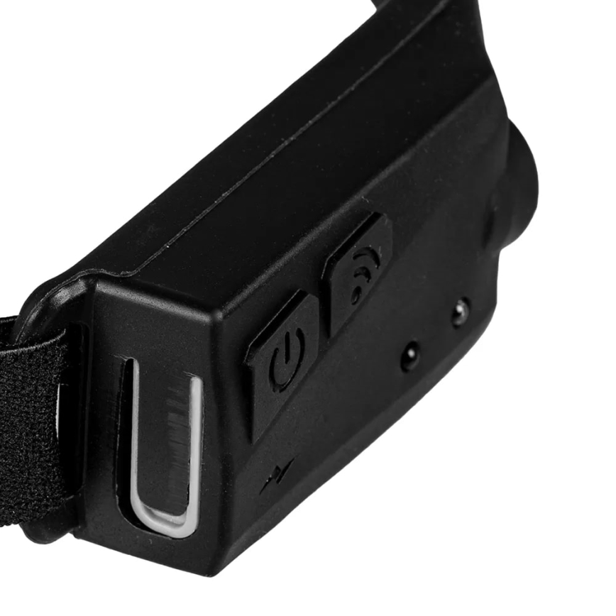 Linterna frontal LED recargable y regulable con sensor 2xLED/5V IP44 350 brillante 1200 mAh