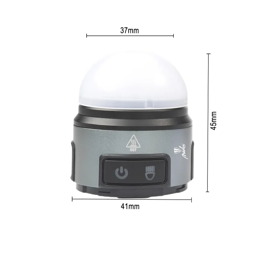 Linterna frontal LED recargable y regulable LED/8W/5V IP42 210 lm 800 mAh