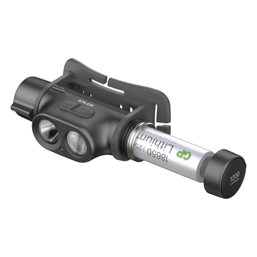 Linterna frontal recargable y regulable LED GP XPLOR PHR19 LED/1x18650/5V IPX8