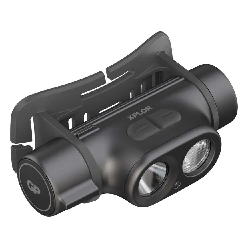 Linterna frontal recargable y regulable LED GP XPLOR PHR19 LED/1x18650/5V IPX8