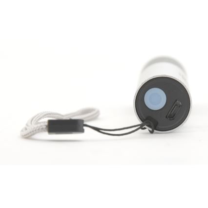 Linterna LED LED/400mAh blanco/gris